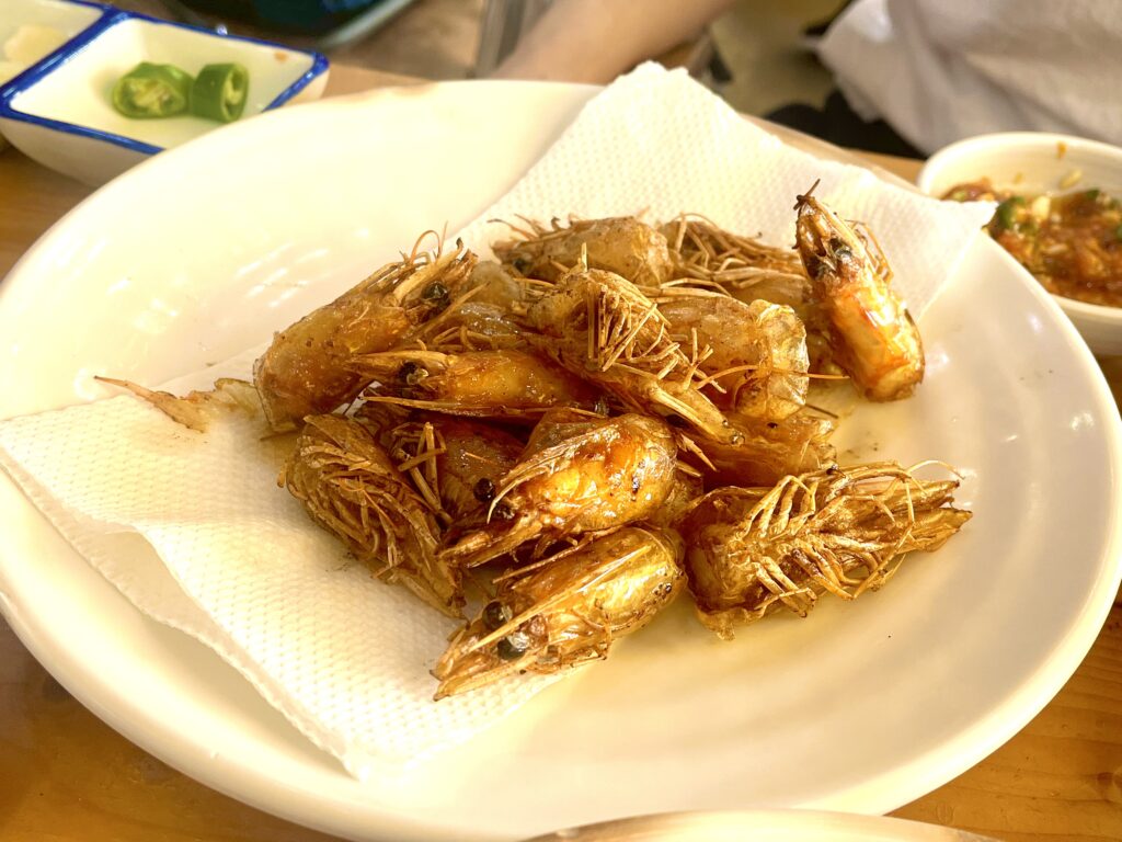 shrimp head fries